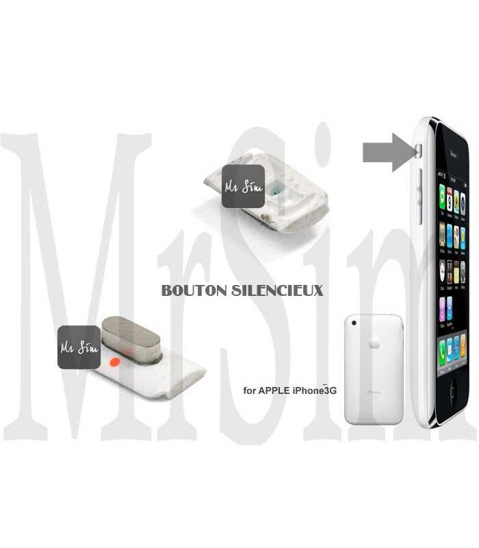 Pièce détachée Bouton silencieux externe blanc iPhone 3G & 3Gs