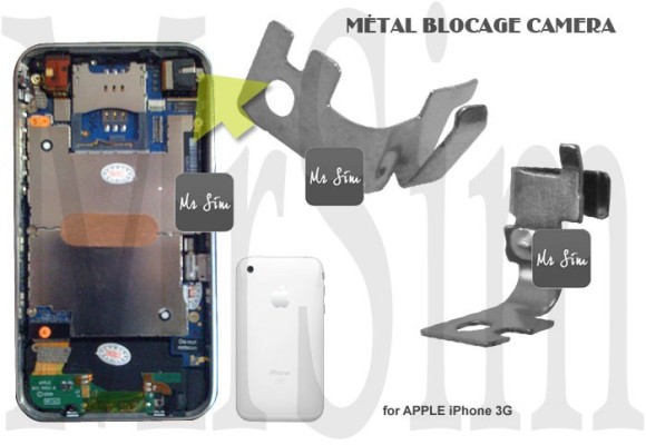 Réparation du support métallique de l'appareil-photo de votre iPhone 3/4/5