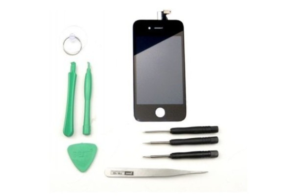 Kit reparation vitre tactile + Retina lcd iPhone 4 Blanc 01.45.26.82.07