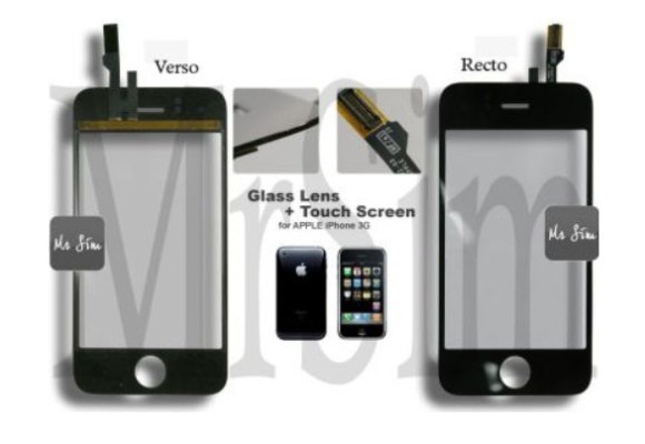 Réparation de l'écran LCD + vitre tactile (touchscreen) pour iPhone 3/4/5